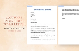 Software Engineer Cover Letter
