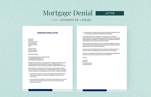 Mortgage Denial Letter Mortgage Denial Letter