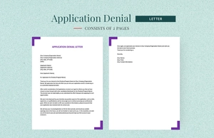 Application Denial Letter