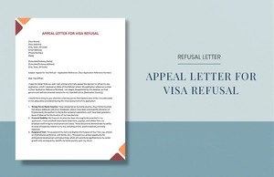 Appeal Letter For Visa Refusal