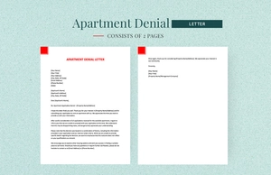 Apartment Denial Letter