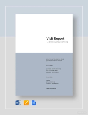 Visit Report Template
