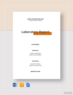 Lab Report Template Lab Report Template