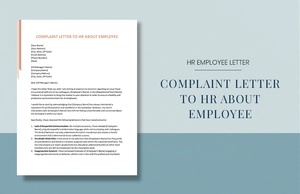 Complaint Letter to HR About Employee Complaint Letter to HR About Employee