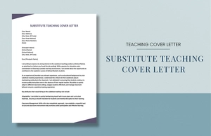 Substitute Teaching Cover Letter