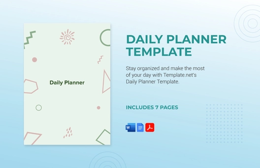 Daily Planner Template