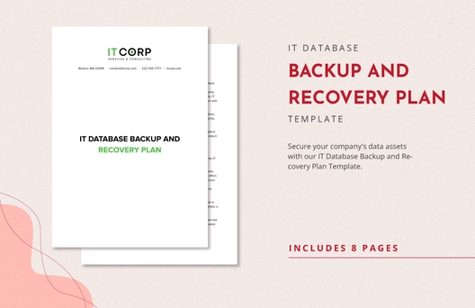 IT Database Backup and Recovery Plan Template
