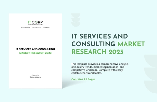 IT Services and Consulting Market Research 2023