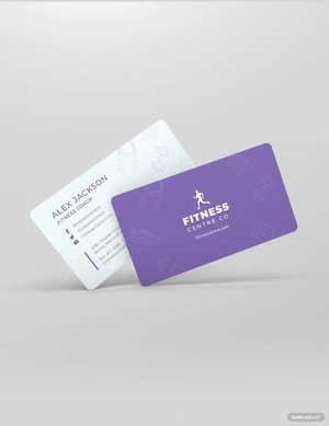 Fitness Center Business Card Template