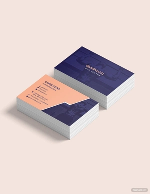 Gym Center Business Card Template