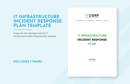 IT Infrastructure Incident Response Plan Template