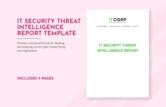 IT Security Threat Intelligence Report Template