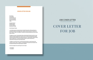 Cover Letter For Job