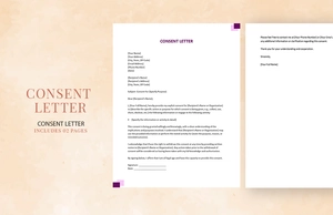 Consent Letter Consent Letter