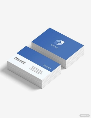 Simple Social Media Business Card Template