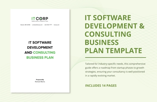IT Software Development & Consulting Business Plan Template