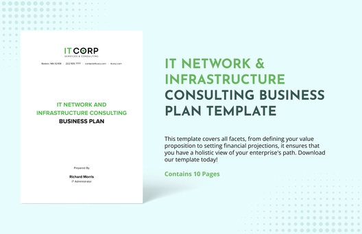 IT Network & Infrastructure Consulting Business Plan Template