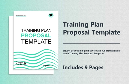 Training Plan Proposal Template