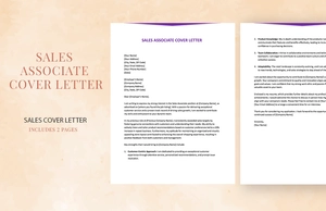 Sales Associate Cover Letter