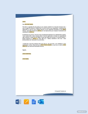 Job Application Letter for Administrative Position