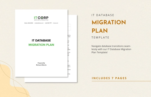 IT Database Migration Plan Template
