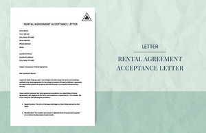 rental agreement acceptance letter