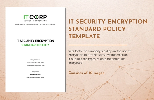 IT Security Encryption Standard Policy Template
