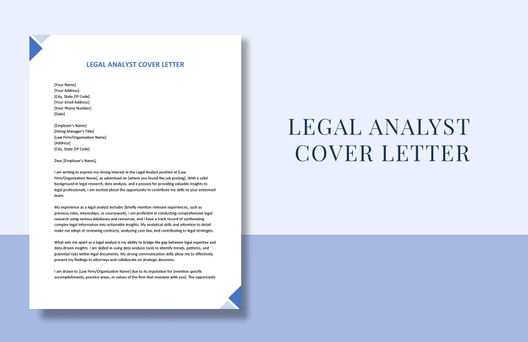 Legal Analyst Cover Letter