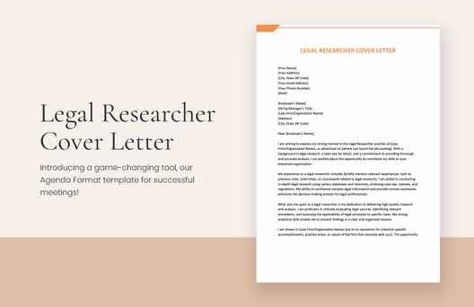 Legal Researcher Cover Letter