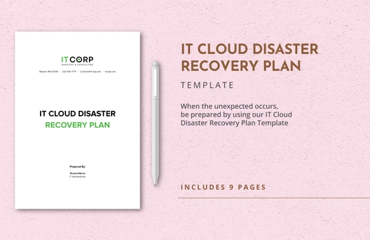 IT Cloud Disaster Recovery Plan Template