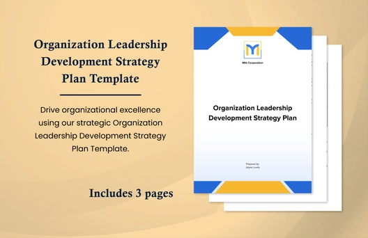 Organization Leadership Development Strategy Plan Template