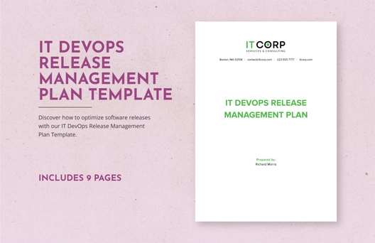 IT DevOps Release Management Plan Template