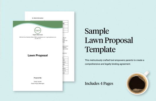 Sample Lawn Proposal Template