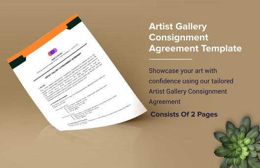 Artist Gallery Consignment Agreement-Template Artist Gallery Consignment Agreement-Template