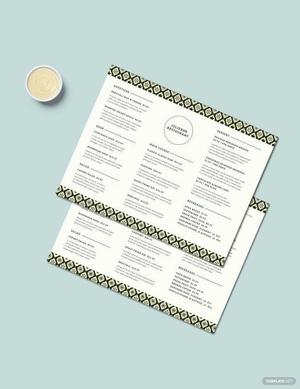 Restaurant Christmas Menu Template