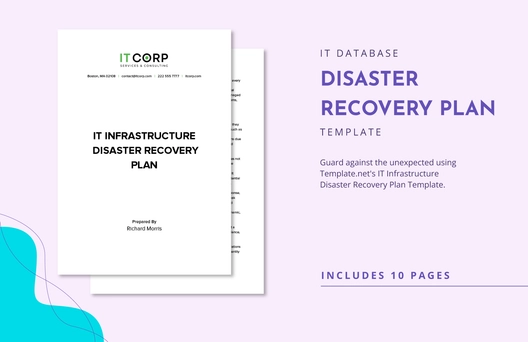 IT Infrastructure Disaster Recovery Plan Template