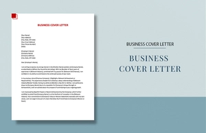 Business Cover Letter