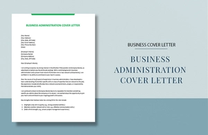 Business Administration Cover Letter