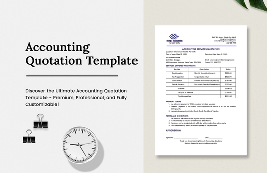 Accounting Quotation Template