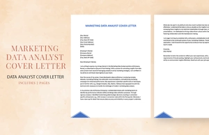 Marketing Data Analyst Cover Letter