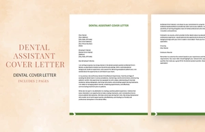 Dental Assistant Cover Letter