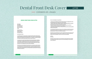 Dental Front Desk Cover Letter