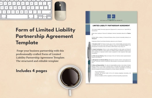 Form of Limited Liability Partnership Agreement Template