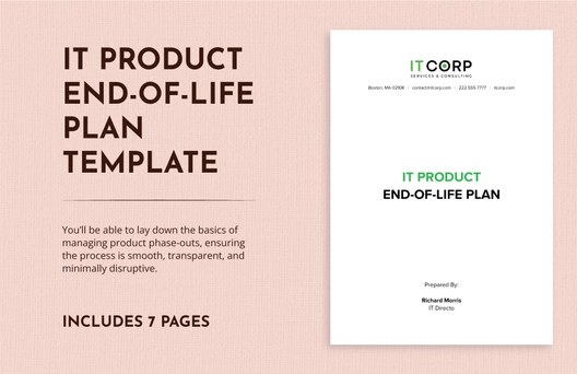 IT Product End-of-Life Plan Template