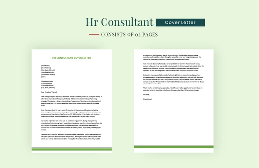 Hr Consultant Cover Letter