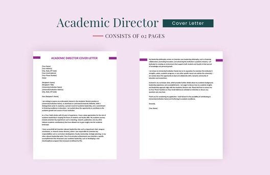 Academic Director Cover Letter