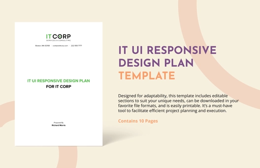 IT UI Responsive Design Plan Template IT UI Responsive Design Plan Template