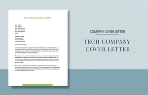 Tech Company Cover Letter