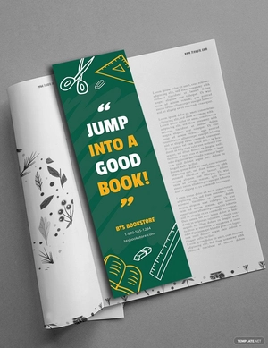 School Bookmark Template