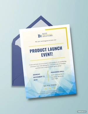 Product Launch Event Invitation Template